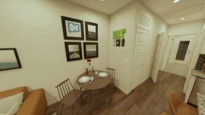 10.) Final Interior - Dining Area